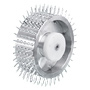 Spiked wheel for push cart: Details Spiked wheel for push cart: Details