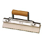 Hand tooth squeegee with wooden handle: Details Hand tooth squeegee with wooden handle: Details