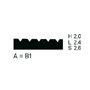 Toothed blade 280 mm: Details