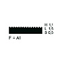 Toothed blade 280 mm: Details