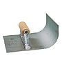Concave tapered trowel for floors: Details Concave tapered trowel for floors: Details