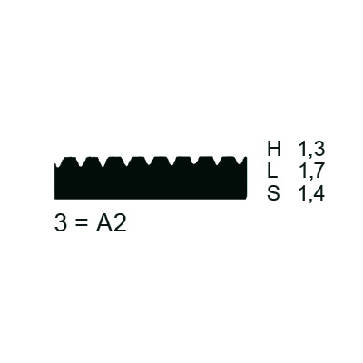 Close: Toothed blade 280 mm