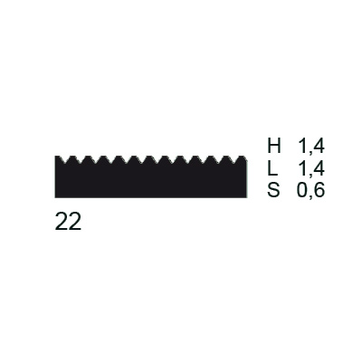 Close: Toothed blade 280 mm