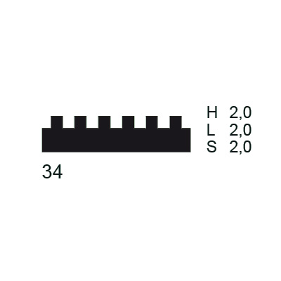 Close: Toothed blade 645 mm