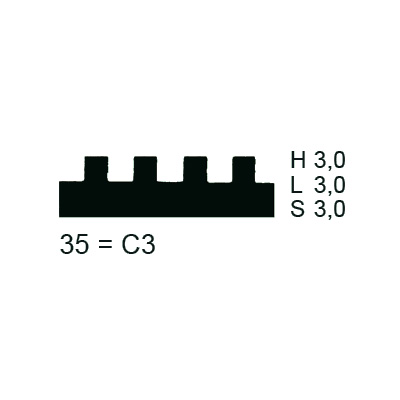 Close: Toothed blade 645 mm