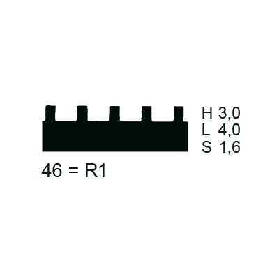 Close: Zahnleiste 280 mm