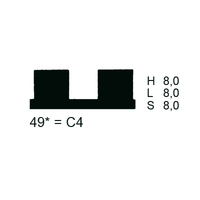 Close: Zahnleiste 280 mm