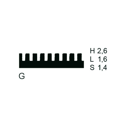 Close: Toothed blade 645 mm