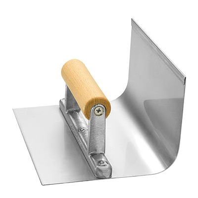 Close: Concave tapered trowel for floors